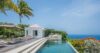 pool reflecting the sky with sweeping Caribbean Sea view at luxury villa St Barts
