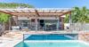 St Barts villa with covered terrace and private swimming pool.