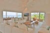 Spacious living room with sea views and soft neutral decor at a luxury St Barts villa rental.