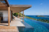Oceanfront infinity pool with teak terrace and panoramic view, luxury villa rental in St Barts