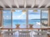 Dining area with panoramic sea view and natural light inside luxury villa rental in St Barths